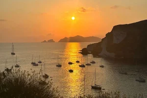 tramonto isole pontine vacanza in catamarano